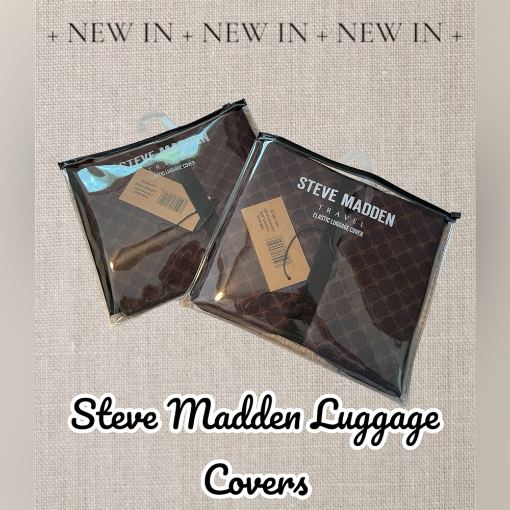 NWT. Steve Madden Travel Luggage Covers. Expandable From 26" to 30". Chocolate.